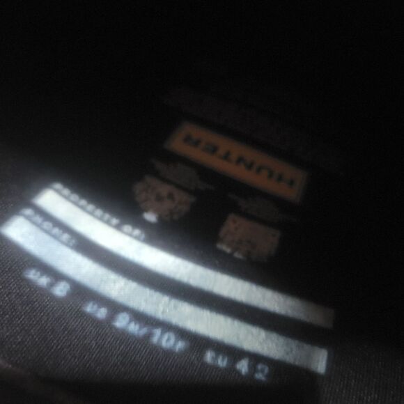 Hunter Sandhurst Nylon Lacquer Tall Rain Boots Size 10 - Picture 10 of 16